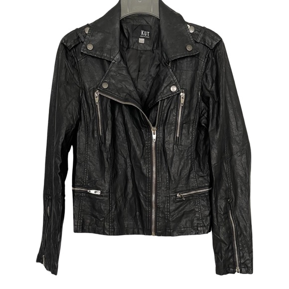 Kut from the Kloth faux leather Moto jacket - Picture 2 of 9